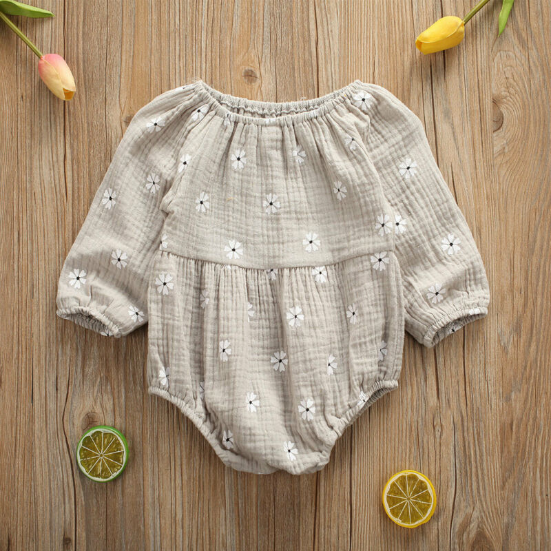 0-24M Spring Autumn Clothing Baby Girls Cotton Linen Long Sleeves Floral Bodysuit Girl Off Shoulder Jumpsuit Newborn Romper, Default color
0-24M Spring Autumn Clothing Baby Girls Cotton Linen Long Sleeves Floral Bodysuit Girl Off Shoulder Jumpsuit Newborn Romper, Default color