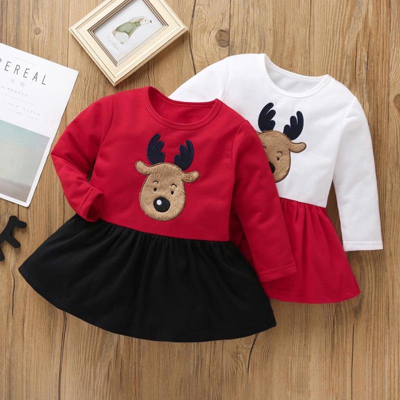 Girl's Dresses Spring And Autumn Kid For Girls 2022 XMAS Deer Clothes Long Sleeve Bow Printed Dress Sweet Children Christmas, Red
Girl's Dresses Spring And Autumn Kid For Girls 2022 XMAS Deer Clothes Long Sleeve Bow Printed Dress Sweet Children Christmas, Red