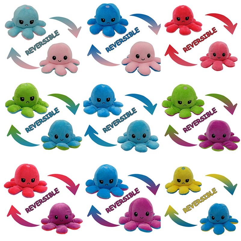 New hot misho reversible reversible octopus stuffed doll soft double face expression plush doll children gift
New hot misho reversible reversible octopus stuffed doll soft double face expression plush doll children gift