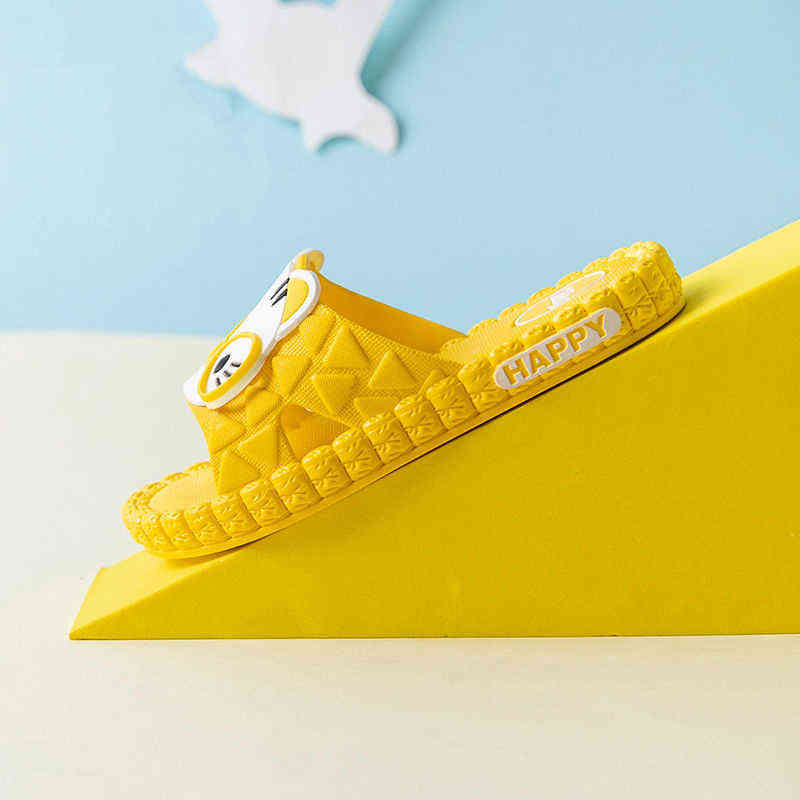 Children's slippers for Boys Girls New Summer Kids Beach Shoes Baby Toddler Soft Indoor Slippers Children Sandals Cartoon cat S G1218