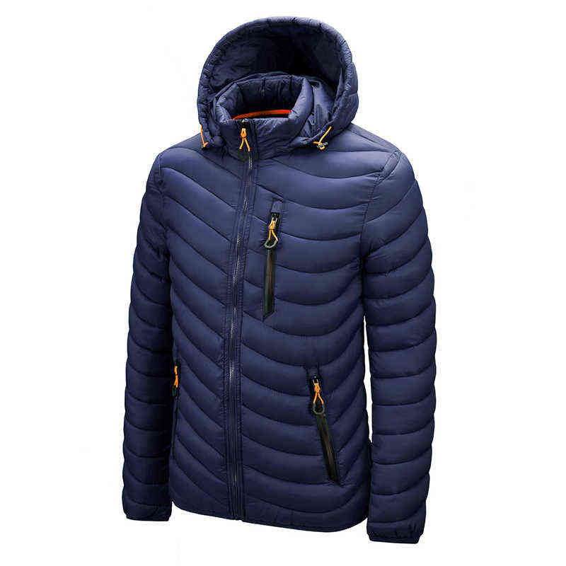 Warm Jacket Men Windbreaker Latest Spring Autumn Hooded Soft Parkas Men's Fashion Casual High Quality Jacket Coat Male 211130