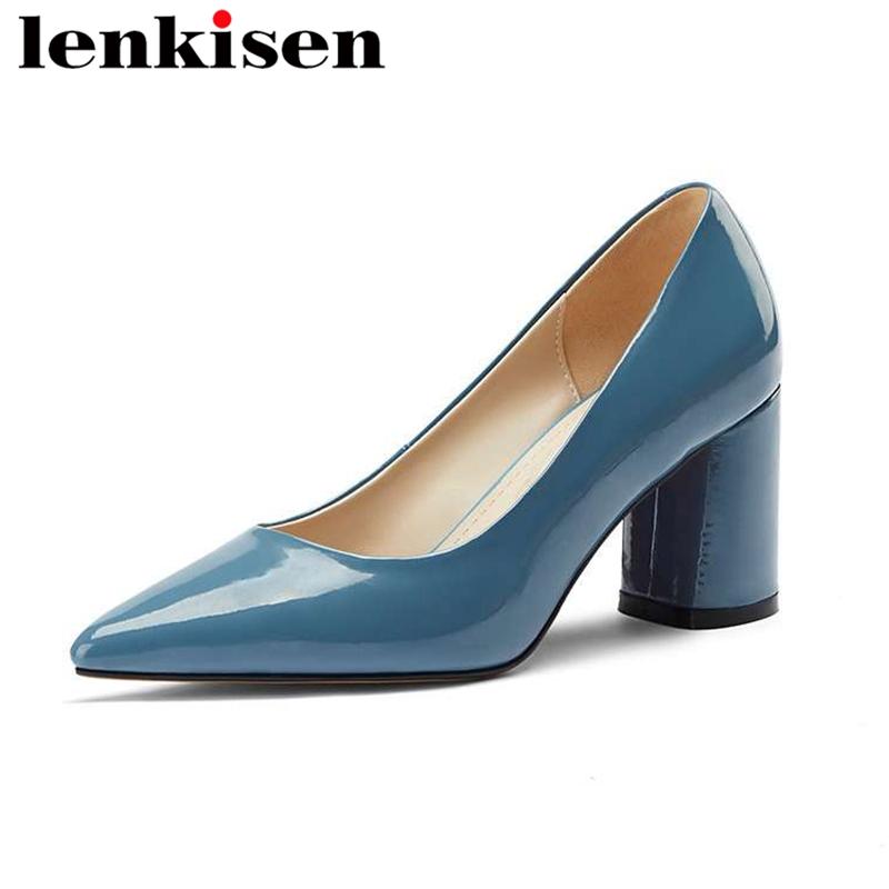Dress Shoes Lenkisen 2021 Large Size Cow Leather Shallow Pointed Toe High Heels Spring Classics Concise Office Lady Women Pumps L0f3, Black
Dress Shoes Lenkisen 2021 Large Size Cow Leather Shallow Pointed Toe High Heels Spring Classics Concise Office Lady Women Pumps L0f3, Black