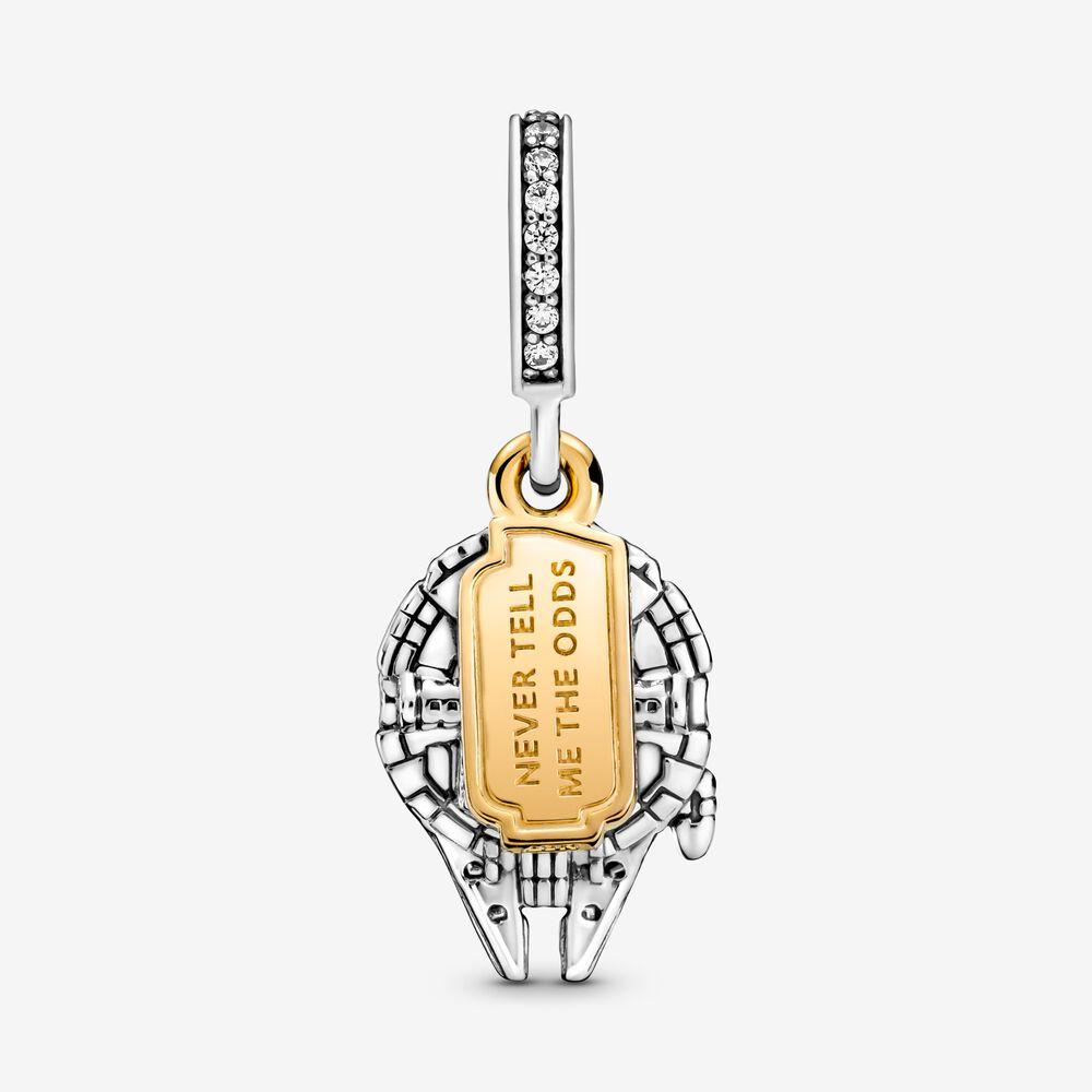 100% 925 Sterling Silver Millennium Falcon Dangle Charms Fit Original European Charm Bracelet Fashion Women Wedding Engagement Jewelry Accessories