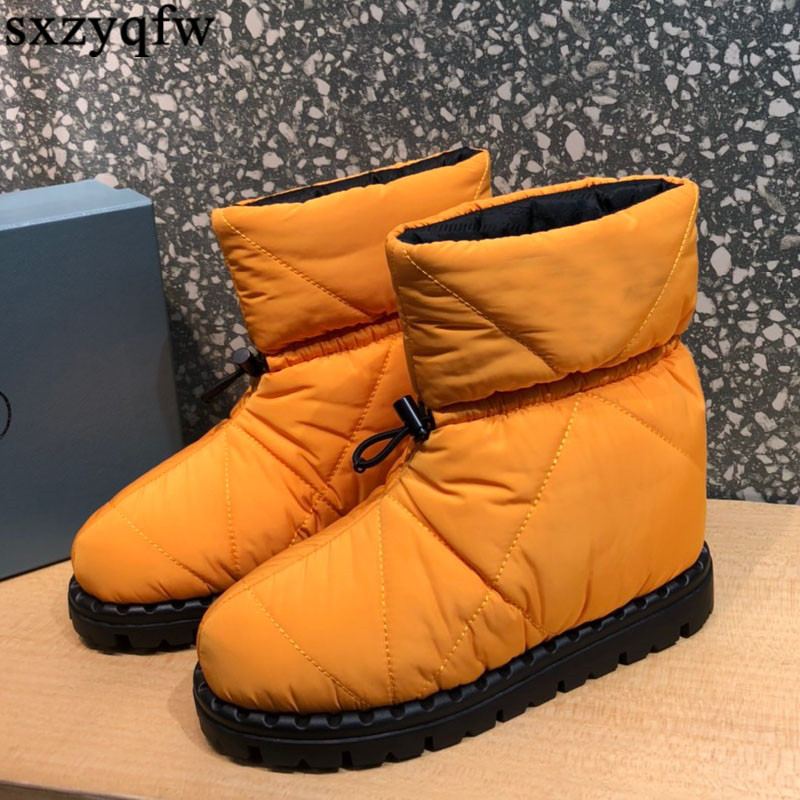 Women Platform Ankle Boots Round Toe Warm Wool Shoes Winter Flat Down Cloth Snow Boots Zapatos Botines Mujeres Designer Shoes, Black 
Women Platform Ankle Boots Round Toe Warm Wool Shoes Winter Flat Down Cloth Snow Boots Zapatos Botines Mujeres Designer Shoes, Black