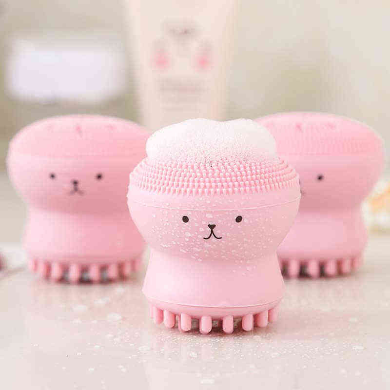 NXY Face Care Devices Ctopus Shape Silicone Face Cleansing Brush Washing Product Pore Cleaner Exfoliator Scrub Skin Care Tslm1 0222