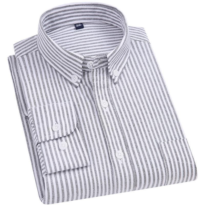 Men's Casual Shirts Kc801 Striped Shirt For Men Business Oxford Slim Sit Long Sleeve Classical Turn-Down Collar Blouse Single-Breasted Tops, Kc801 green stripe
Men's Casual Shirts Kc801 Striped Shirt For Men Business Oxford Slim Sit Long Sleeve Classical Turn-Down Collar Blouse Single-Breasted Tops, Kc801 green stripe