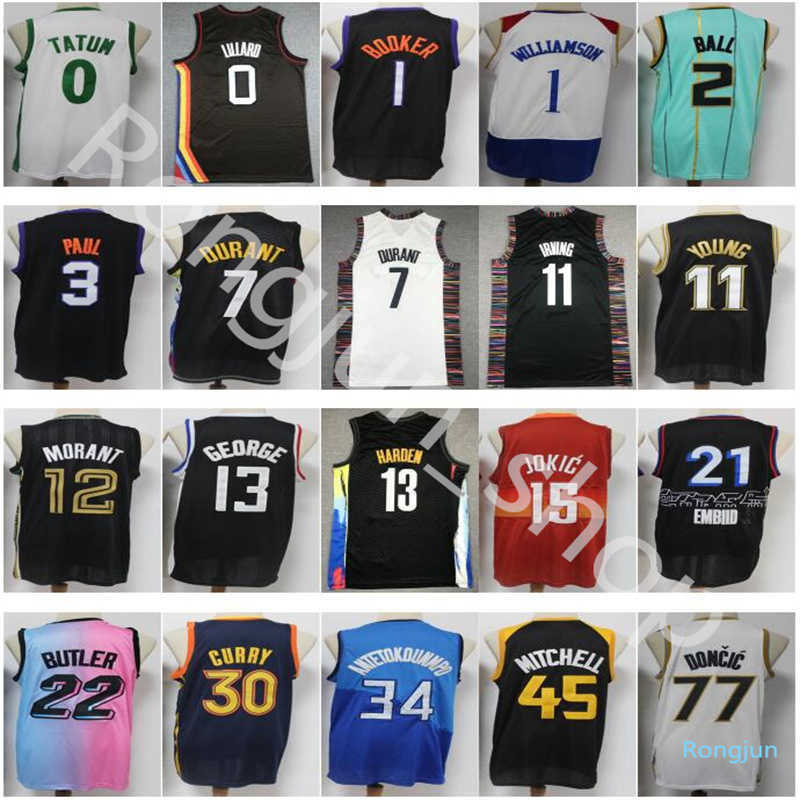 2021 Mens City Basketball Luka Doncic Giannis Antetokounmpo Kyrie Irving James Harden Kevin Durant Jayson Tatum LaMelo Ball Devin Booker Stephen Curry Jerseys, Same as picture
2021 Mens City Basketball Luka Doncic Giannis Antetokounmpo Kyrie Irving James Harden Kevin Durant Jayson Tatum LaMelo Ball Devin Booker Stephen Curry Jerseys, Same as picture