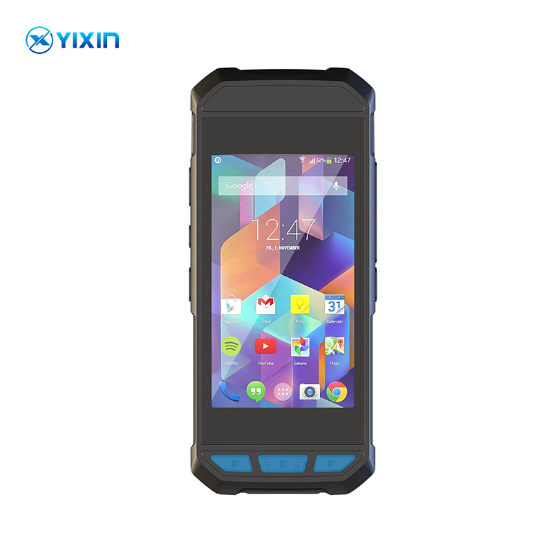 Handheld PDA Barcode Scanner Android Document With Camera Built In 58mm Thermal Label Printer For Express Printers