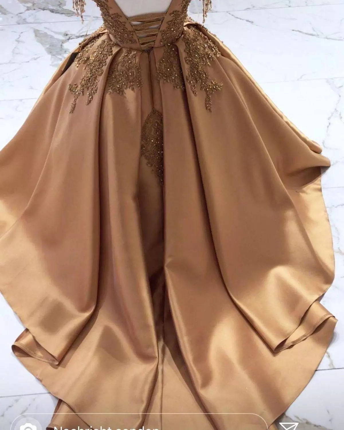 Gold Crystal Long wer Girls Dress Pageant Dresses Beaded 2021 Toddler Infant Clothes Little Kids Birthday Gowns