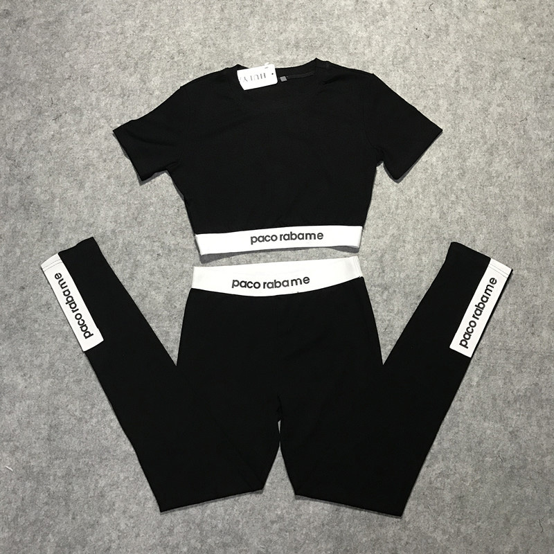 2020 new summer European fashion women's high waist short sleeve letter print crop top t-shirt and leggings sports yoga twinset, Gray
2020 new summer European fashion women's high waist short sleeve letter print crop top t-shirt and leggings sports yoga twinset, Gray