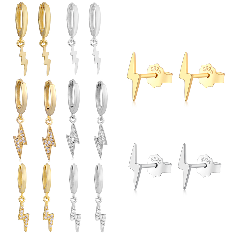 Hot Sale Women Authentic Fashion 925 Sterling Silver Lightning Stud Earrings Girls Silver Gold Hoop Earrings Fine Jewelry Gift Moda Bijoux, Golden;silver
Hot Sale Women Authentic Fashion 925 Sterling Silver Lightning Stud Earrings Girls Silver Gold Hoop Earrings Fine Jewelry Gift Moda Bijoux, Golden;silver