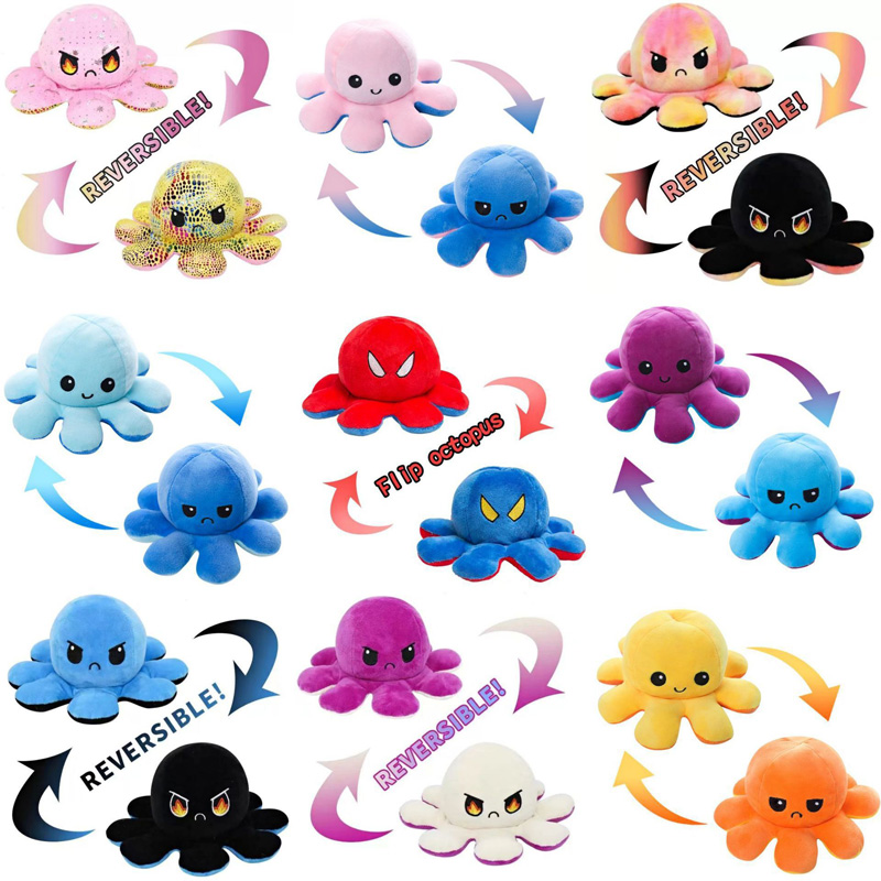 New creative party holiday gift reversible flip octopus stuffed soft double-sided expression plush toy baby child gift doll wedding event
New creative party holiday gift reversible flip octopus stuffed soft double-sided expression plush toy baby child gift doll wedding event