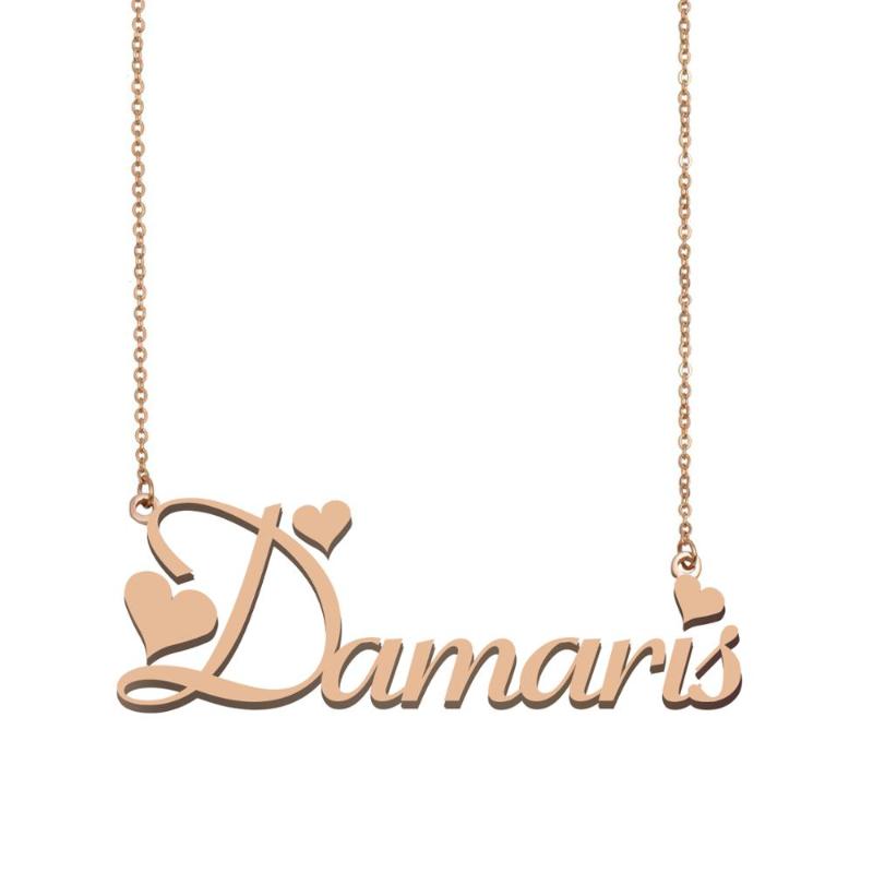 Pendant Necklaces Damaris NAME Necklace, Custom Necklace For Women Girls Friends Birthday Wedding Christmas Mother Days Gift 
Pendant Necklaces Damaris NAME Necklace, Custom Necklace For Women Girls Friends Birthday Wedding Christmas Mother Days Gift
