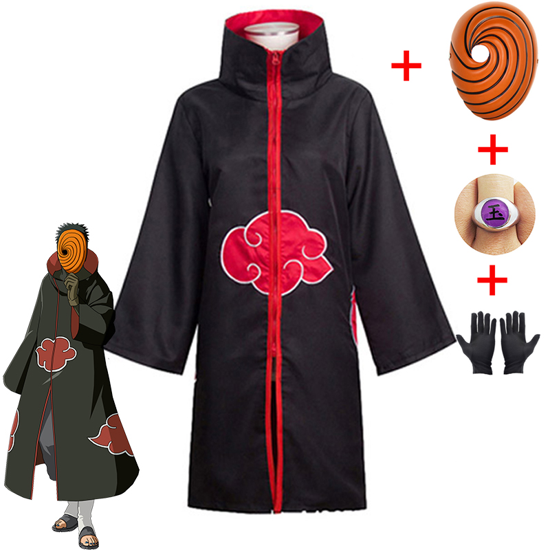 Naruto Tobi Obito Cosplay Costume Akatsuki Long Sleeve Cloak Halloween Carnival Funny Adult Cosplay Costume, Black
Naruto Tobi Obito Cosplay Costume Akatsuki Long Sleeve Cloak Halloween Carnival Funny Adult Cosplay Costume, Black