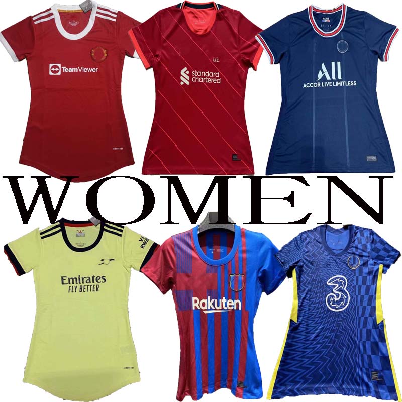 Manchester United psg WOMEN soccer Jersey HOME AWAY 21 22 Chelseaes Arsenal Miss Women' clothing 2021 2022 Tottenham Real Madrid Paris Football shirt
Manchester United psg WOMEN soccer Jersey HOME AWAY 21 22 Chelseaes Arsenal Miss Women' clothing 2021 2022 Tottenham Real Madrid Paris Football shirt
