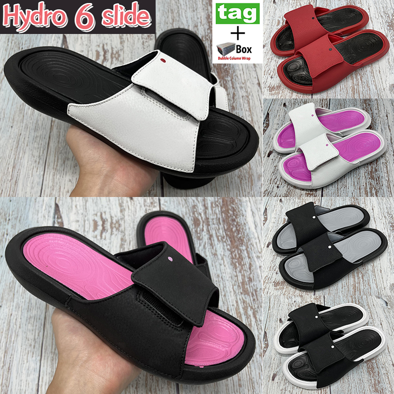 Fashion Hydro 6 slide summer Slippers black wolf grey white university red cool men women shoes metallic gold pink with box 36-45, Bubble warp packaging
Fashion Hydro 6 slide summer Slippers black wolf grey white university red cool men women shoes metallic gold pink with box 36-45, Bubble warp packaging