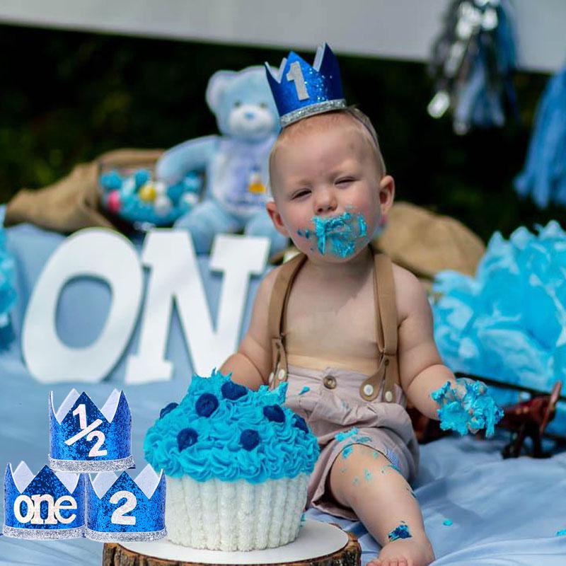 Party Hats 1/2 Birthday Caps Boy 6 Month 1st Blue Crown Headband Baby Shower One 1rd 2nd Year Old Decoration
Party Hats 1/2 Birthday Caps Boy 6 Month 1st Blue Crown Headband Baby Shower One 1rd 2nd Year Old Decoration