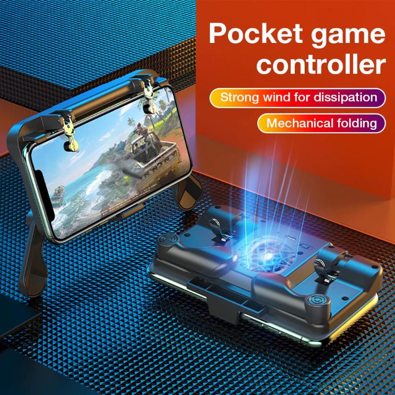 Game Controllers & Joysticks For Pubg Controller L1R1 Shooter Mobile Trigger Fire Button Android SmartPhone Gamepad Joystick With Coo