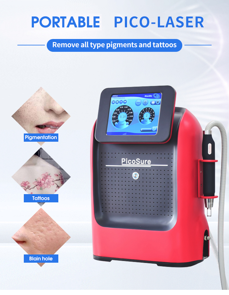 ND YAG Laser 532Nm 755Nm 1064 Nm 1320 Nm Laser Tattoo Removal Beauty machine