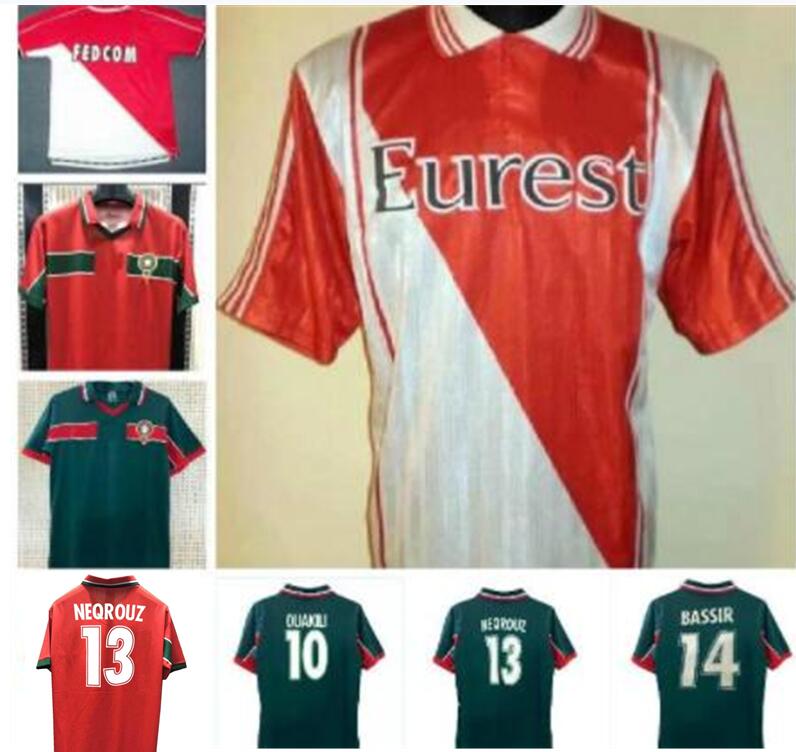 1994 1995 1996 1997 1998 Morocco retro soccer jersey 98 99 Maroc home away Hadji BASSIR OUAKILI NEQROUZ ABRAMI vintage classic old football shirt, Home jersey
1994 1995 1996 1997 1998 Morocco retro soccer jersey 98 99 Maroc home away Hadji BASSIR OUAKILI NEQROUZ ABRAMI vintage classic old football shirt, Home jersey