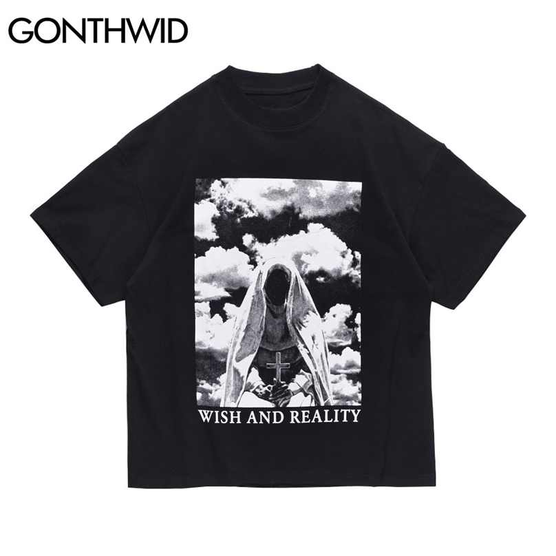 Streetwear Tshirts Prayer Reality Short Sleeve Tee Shirts Hip Hop Harajuku Casual Cotton T-Shirt Tops 210602, Black
Streetwear Tshirts Prayer Reality Short Sleeve Tee Shirts Hip Hop Harajuku Casual Cotton T-Shirt Tops 210602, Black