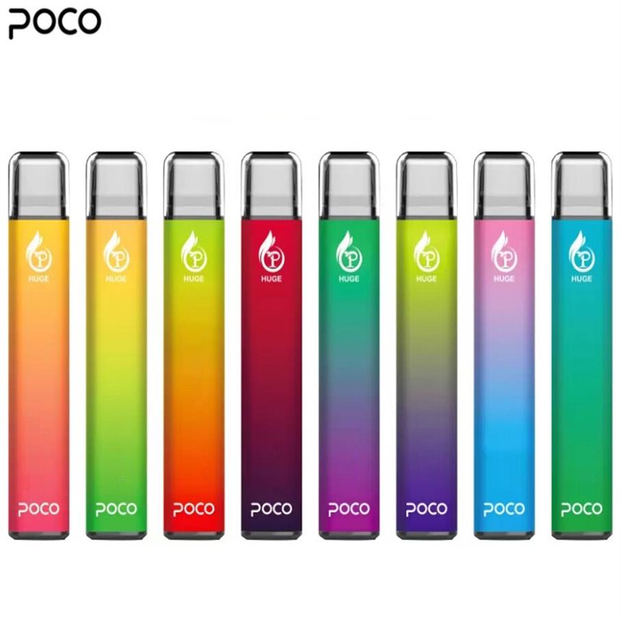Original POCO HUGE Disposable E Cigarette Device 950mAh Rechargeable Battery Prefilled 15ml Pods 5000 Puffs Vapes Pen Kit VS GunnPod Banga49
Original POCO HUGE Disposable E Cigarette Device 950mAh Rechargeable Battery Prefilled 15ml Pods 5000 Puffs Vapes Pen Kit VS GunnPod Banga49