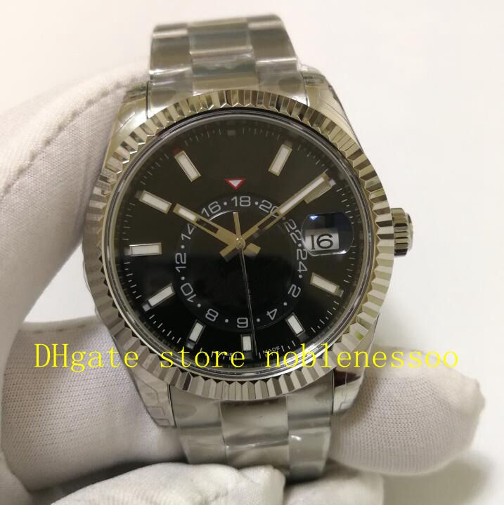N Factory 904L Steel Watches Men 42mm Blue Black White Mens Automatic Cal.9001 Movement 326934 Gmt Sky Date Time Zone Sport Ring Command Noo, Slivery;brown
N Factory 904L Steel Watches Men 42mm Blue Black White Mens Automatic Cal.9001 Movement 326934 Gmt Sky Date Time Zone Sport Ring Command Noo, Slivery;brown