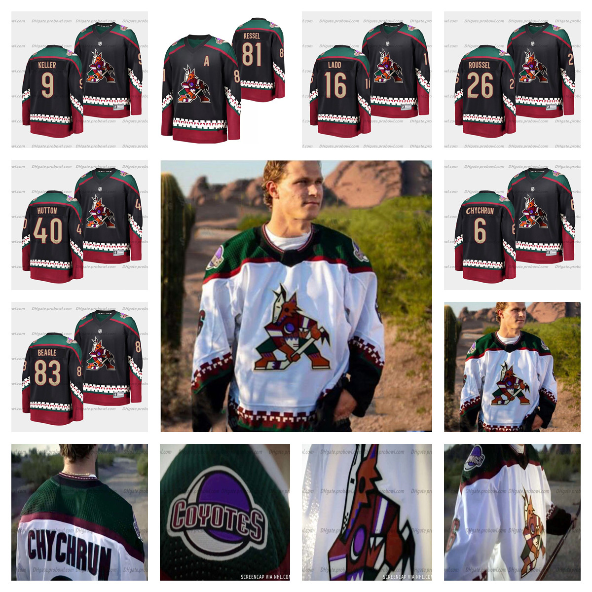 Arizona Coyotes 2022 Classic Road White Jersey Phil Kessel Shane Doan Jakob Chychrun Clayton Keller Dylan Guenther Jeremy Roenick Keith Tkachuk Oliver Ekman Larson, Black-throwback womens s-xxl
Arizona Coyotes 2022 Classic Road White Jersey Phil Kessel Shane Doan Jakob Chychrun Clayton Keller Dylan Guenther Jeremy Roenick Keith Tkachuk Oliver Ekman Larson, Black-throwback womens s-xxl