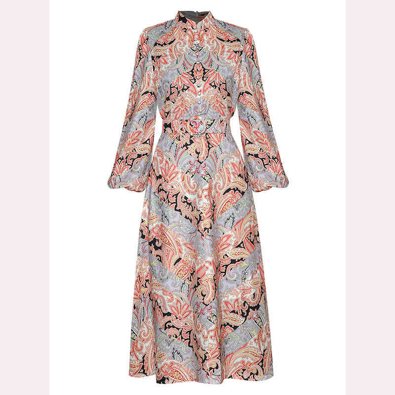 HIGH QUALITY est Fashion Spring Retro Printing For Long Sleeve Lantern Standing Collar Top+ A-Line With Skirt 210526, Gray
HIGH QUALITY est Fashion Spring Retro Printing For Long Sleeve Lantern Standing Collar Top+ A-Line With Skirt 210526, Gray