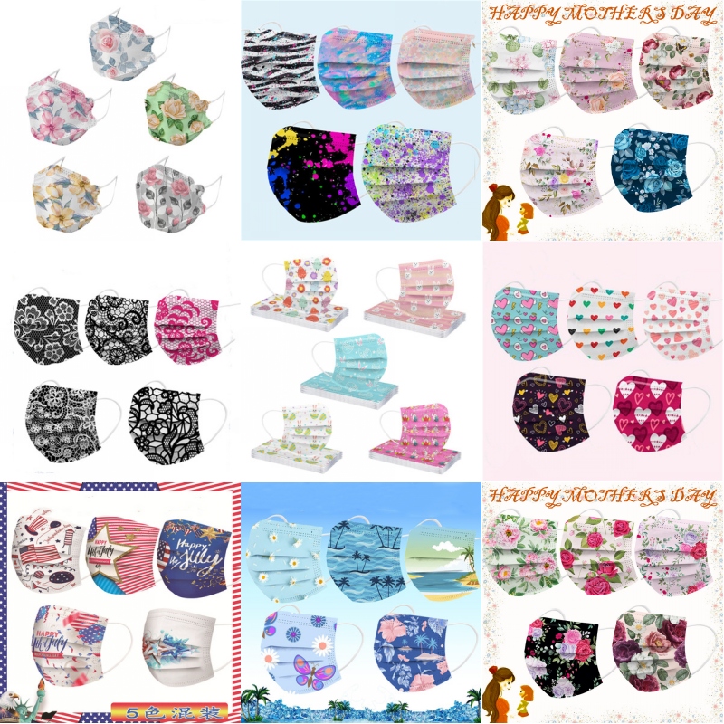 105 Pattern Adult Mask 10PCS Retail package Fashion Designer Face masks 3 layers Beautiful Black Disposable Non-Woven mascarilla mascherina
105 Pattern Adult Mask 10PCS Retail package Fashion Designer Face masks 3 layers Beautiful Black Disposable Non-Woven mascarilla mascherina