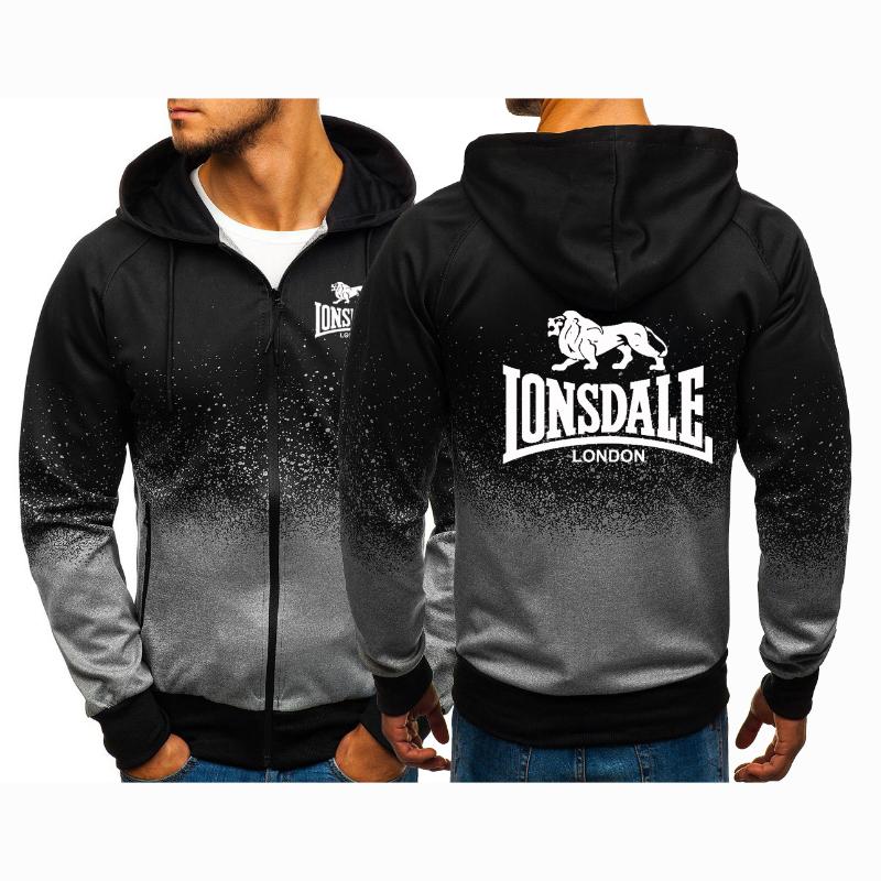 Men' Hoodies & Sweatshirts 2021 Spring Autumn Lonsdale Logo Printing Jacket Zipper Punk Custom Casual Harajuku Gradient Color Coats
Men' Hoodies & Sweatshirts 2021 Spring Autumn Lonsdale Logo Printing Jacket Zipper Punk Custom Casual Harajuku Gradient Color Coats