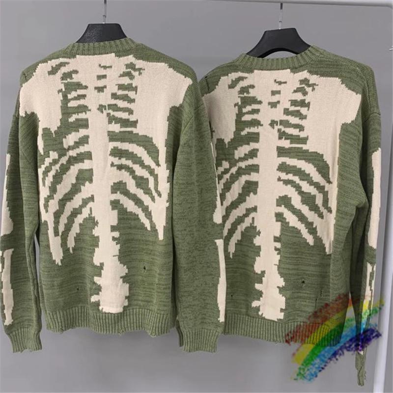 Men' Sweaters 2021FW Loose KAPITAL Skeleton Bone Printing Sweater Men Woman 1:1 High Quality Crewneck Vintage Green Sweatshirts
Men' Sweaters 2021FW Loose KAPITAL Skeleton Bone Printing Sweater Men Woman 1:1 High Quality Crewneck Vintage Green Sweatshirts