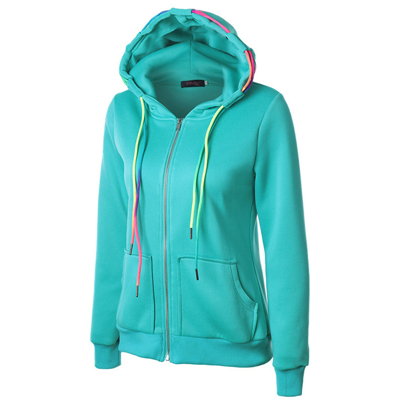 Autumn and winter hoodies women Europe and the United States new long-sleeve Hooded 2XL yellow red green slim sweatshirt JD416 201217