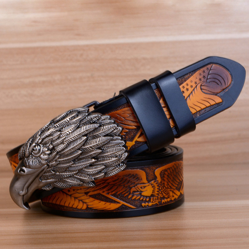 2021 New Eagle Designers Luxury Fashion Vintage Male Strap Brand Genuine Leather Belts Men Cow for Cintos Ceinture Vweg, Black
2021 New Eagle Designers Luxury Fashion Vintage Male Strap Brand Genuine Leather Belts Men Cow for Cintos Ceinture Vweg, Black