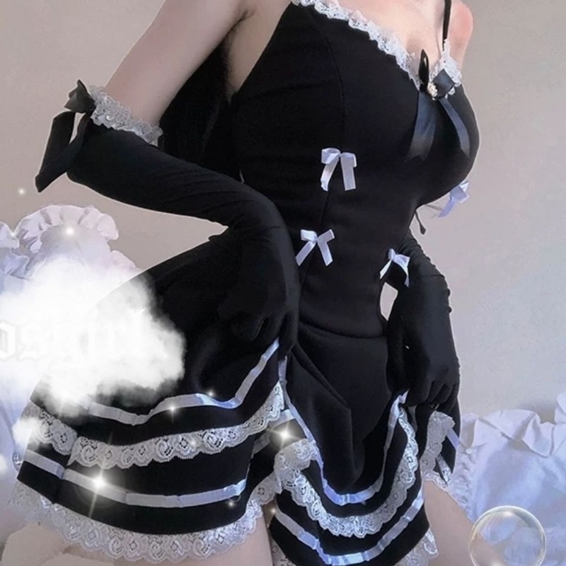 Sexydresses for Women Sexy Maid Dress Slip Kawaii Maid Cosplay Costumes Sexy Outfit Lace Night Club Dress Women, Black;gray
Sexydresses for Women Sexy Maid Dress Slip Kawaii Maid Cosplay Costumes Sexy Outfit Lace Night Club Dress Women, Black;gray