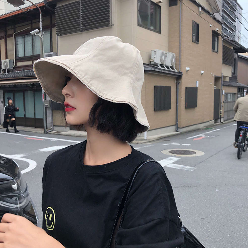 Fisherman's hat female Beige versatile Korean tide mask with rough edge and summer wave sunscreen basin, Blue;gray
Fisherman's hat female Beige versatile Korean tide mask with rough edge and summer wave sunscreen basin, Blue;gray