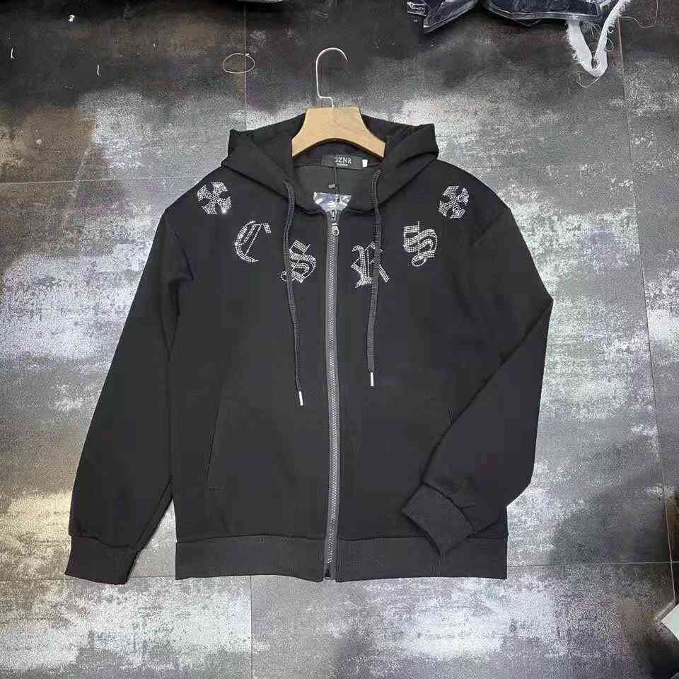 High Quality stone Man Coats Zipper Men Embroidery CH cross marks Protection Clothing Casual Style Hip Streetwear Fashion Jacket, Black;brown
High Quality stone Man Coats Zipper Men Embroidery CH cross marks Protection Clothing Casual Style Hip Streetwear Fashion Jacket, Black;brown