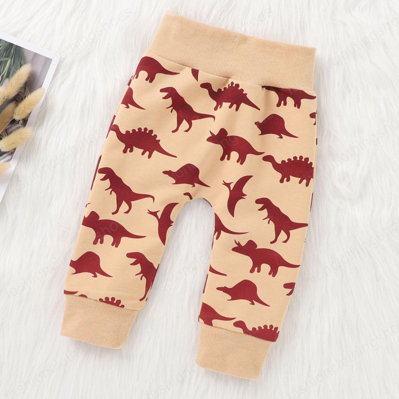 Boy Clothing Set Cute Dinosaur With Big Pocket Design Hoodies +Pants Autumn Cotton Soft Kids clothes 2 Piece sets 0-24 months