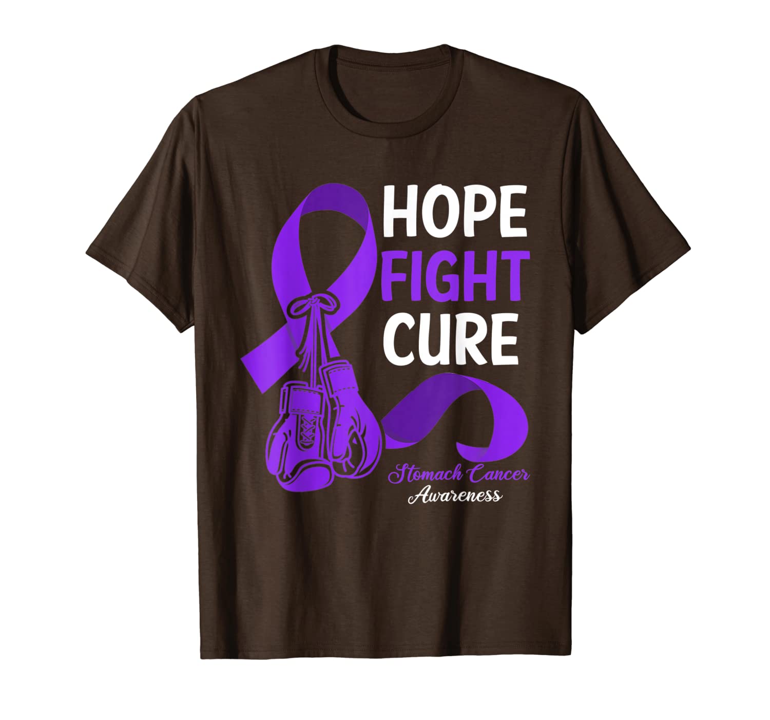 hope fight cure periwinkle ribbon stomach cancer awareness t-shirt, White;black
hope fight cure periwinkle ribbon stomach cancer awareness t-shirt, White;black
