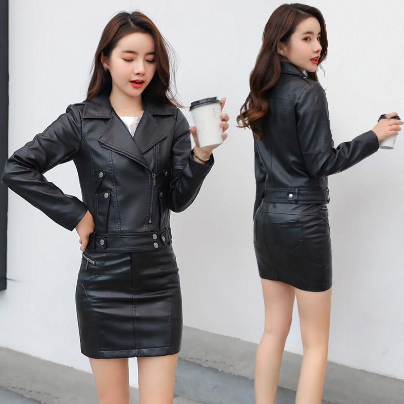 Women' Leather & Faux Women Classic Jacket 2021 Slim Short Coat Female Biker Jackets Ladies Black Basic Outerwear
Women' Leather & Faux Women Classic Jacket 2021 Slim Short Coat Female Biker Jackets Ladies Black Basic Outerwear