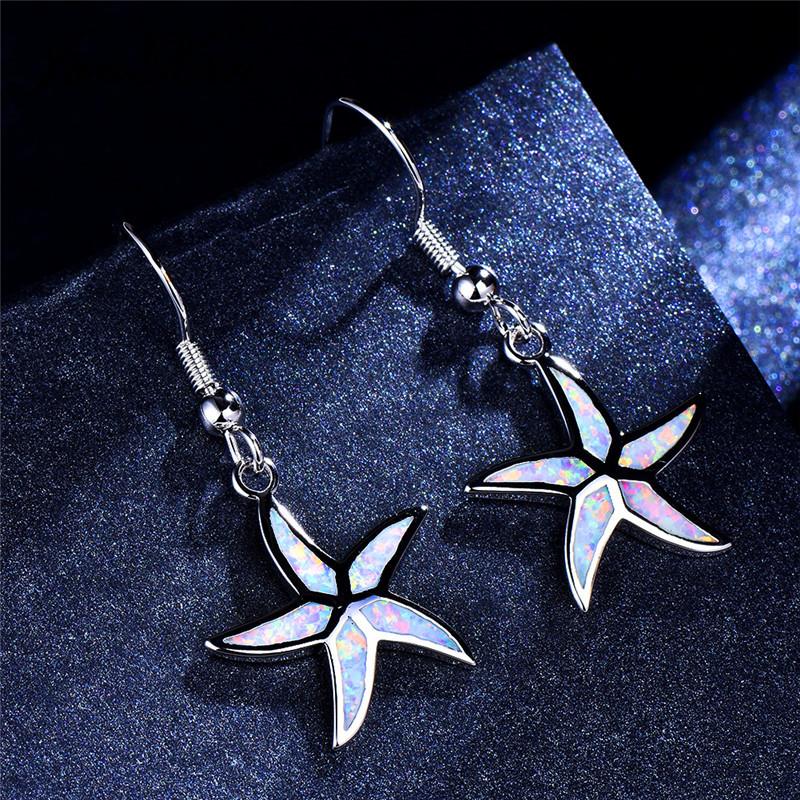 Dangle & Chandelier Girls Cute Animal Starfish Drop Earrings For Women White Gold Ocean Blue Fire Opal Female Wedding Party Jewelry
Dangle & Chandelier Girls Cute Animal Starfish Drop Earrings For Women White Gold Ocean Blue Fire Opal Female Wedding Party Jewelry