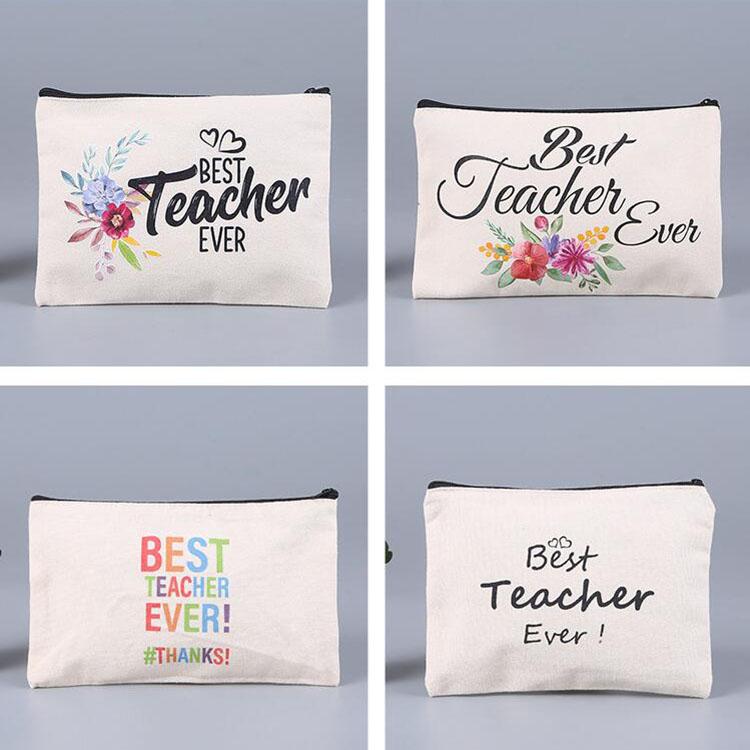 Sublimation Blank Cosmetic Bags Canvas Zipper Pencil Cases Customized Women Makeup Bag Fashion Handbag Pouchs от DHgate WW