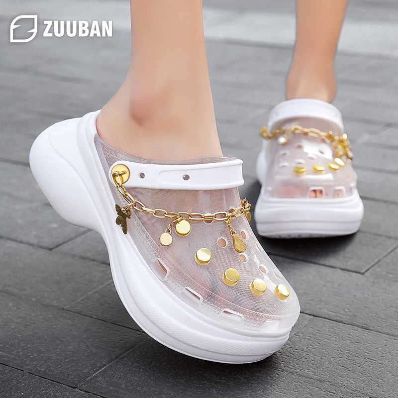 New Clogs Women Sandals Summer Hole Slippers Beach Anti-skid Thick Bottom Outside Increase Wedge Shoes for Women Sandalias Mujer Y0721, Black
New Clogs Women Sandals Summer Hole Slippers Beach Anti-skid Thick Bottom Outside Increase Wedge Shoes for Women Sandalias Mujer Y0721, Black