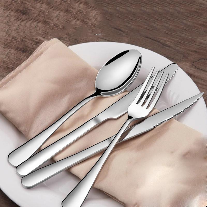 Dinnerware Sets Stainless Steel Cutlery Tableware Household Minimalist Kitchen Gadget Delicate Couverts De Table Utensils KC50TZ
Dinnerware Sets Stainless Steel Cutlery Tableware Household Minimalist Kitchen Gadget Delicate Couverts De Table Utensils KC50TZ
