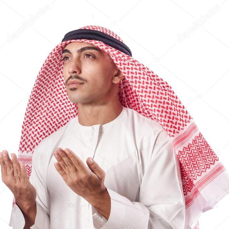 Ethnic Clothing Man Saudi Arabic Islamic Dubai Muslim Accessories Headpiece Traditional Costume Turban Prayer Hat Plaid Head Scarf Caps
