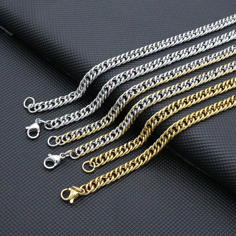 Chains Fashion Jewelry Women 5MM/60CM Cuban Chain Necklace Stainless Steel Gold-Steel Color Curb Link Men
Chains Fashion Jewelry Women 5MM/60CM Cuban Chain Necklace Stainless Steel Gold-Steel Color Curb Link Men