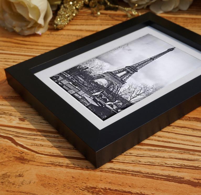 Picture Frame Display Gallery Wall Mounting Photo Crafts Case Home Decoraions Black White 4 Sizes For Chose