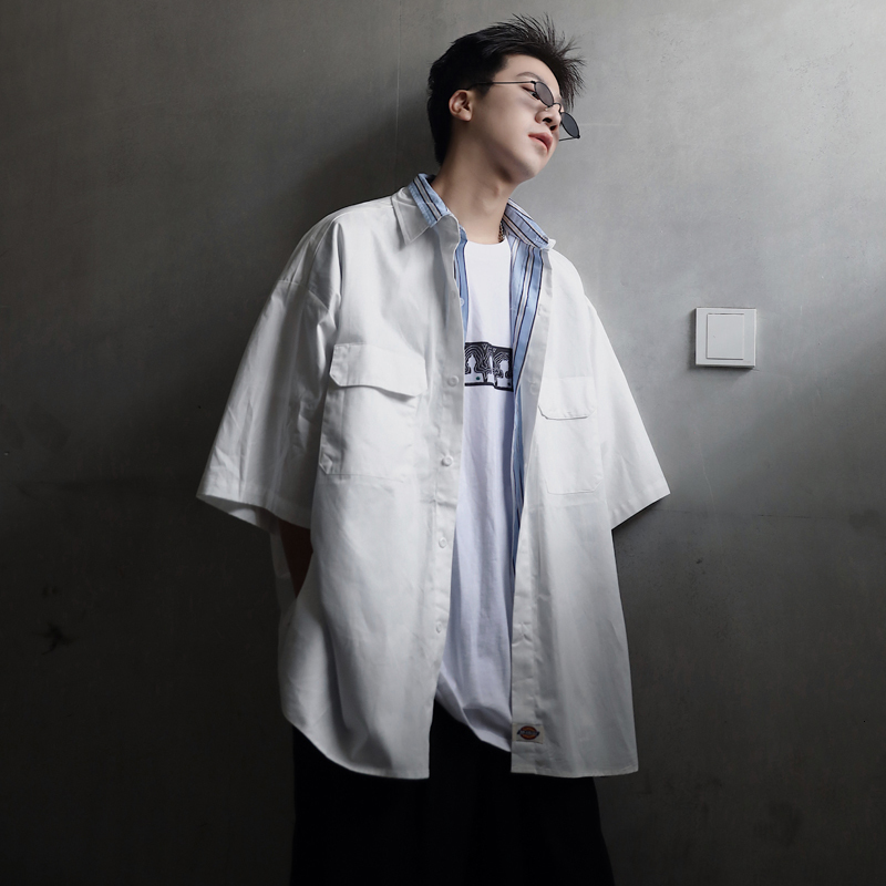 2021 New Summer Men's False Two Piece Short Sleeve Hawaiian Shirt Male Cotton Clothes French Cuff Mens Fashion Khaki/white Shirts Xebs
2021 New Summer Men's False Two Piece Short Sleeve Hawaiian Shirt Male Cotton Clothes French Cuff Mens Fashion Khaki/white Shirts Xebs