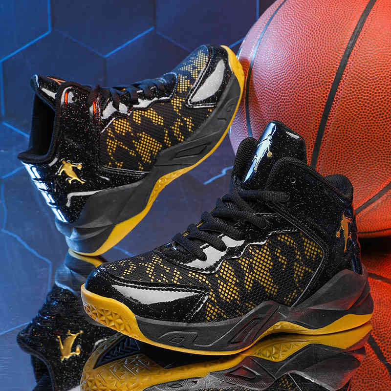 Basketball shoes Brand Sneakers Kids Sports Shoes Air Kisses Boys Outdoor Children Student Man Trainers 210814, Black blue
Basketball shoes Brand Sneakers Kids Sports Shoes Air Kisses Boys Outdoor Children Student Man Trainers 210814, Black blue