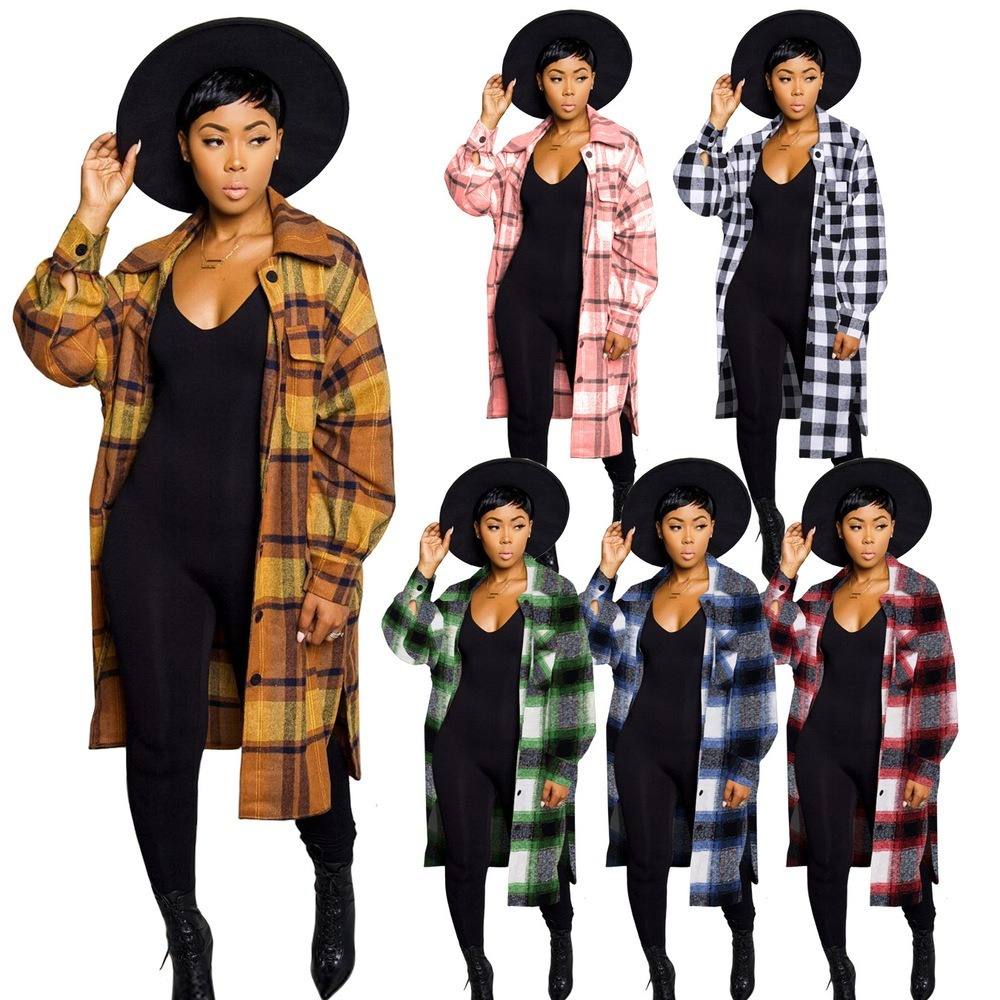 Contrast Color Splice Women's Long Jacket Coat Vintage Turn Down Collar Long Sleeve Plaid Casual Buttons Up All-match Outwear, Mix leave message
Contrast Color Splice Women's Long Jacket Coat Vintage Turn Down Collar Long Sleeve Plaid Casual Buttons Up All-match Outwear, Mix leave message